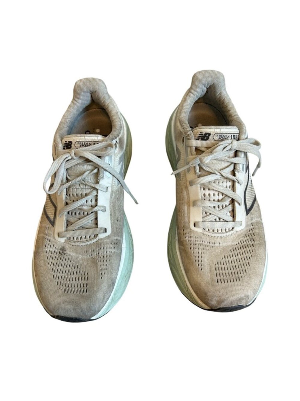 New Balance Fresh Foam 1080 Womens Size 9 Mint Running Shoes Used Sneakers Lace - Picture 2 of 16